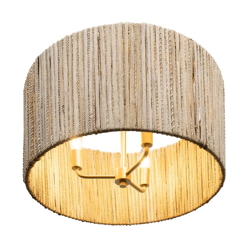Varaluz Jacob's Ladder 3-Light Semi-Flush Ceiling Light- French Gold
