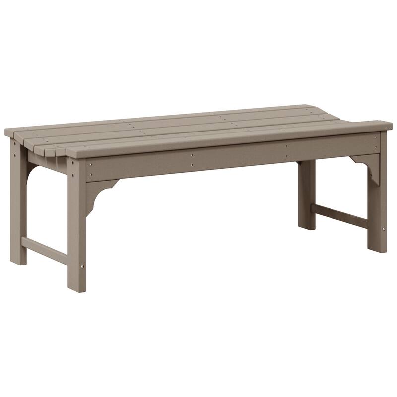 Polytrends Laguna Hdpe All Weather Outdoor Patio 48" Bench