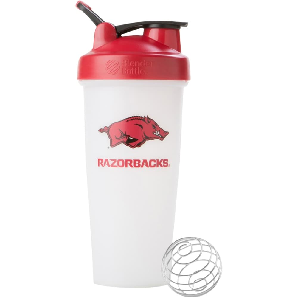 Blender Bottle University Of Arkansas 28 Oz Shaker Bottle White Red 28 Oz White Red 28 Oz Ibt Shop