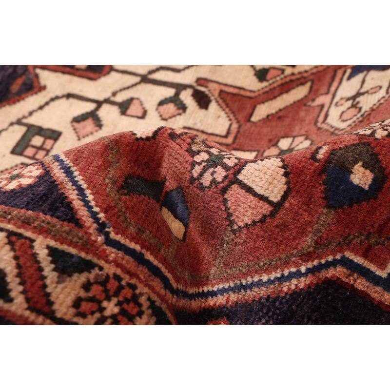 ECARPETGALLERY Hand-knotted Kayseri Vintage Dark Red Wool Rug - 5'0 x 8'5