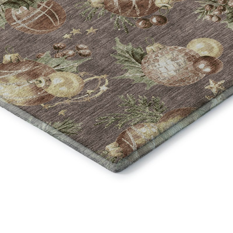 Premium Washable Super Soft Holiday Ornament Mayfield Rug