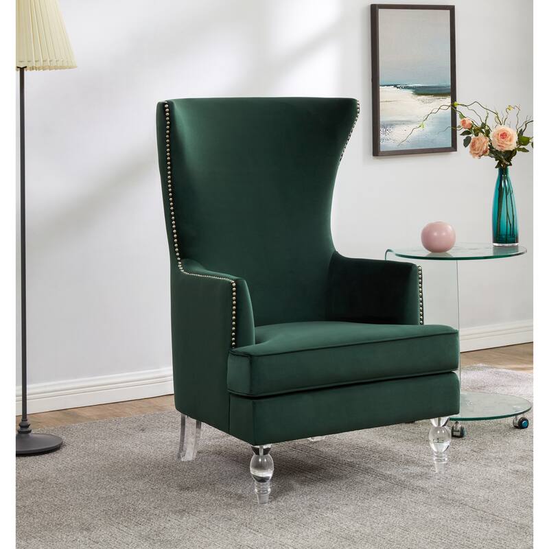 SAFAVIEH Couture Geode Modern Wingback Chair - 29.1" W x 32.3" D x 44.9" H