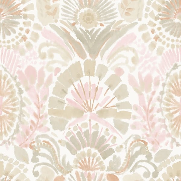 slide 2 of 8, Tempaper Bohemia Peel and Stick Wallpaper - 15 sq. ft. 15 sq. ft. - Wandering Rose