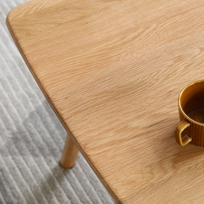 Solid wood coffee table
