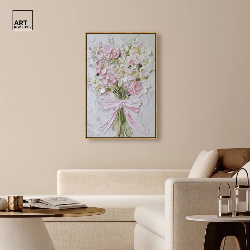 Layered Lily Canvas by Art Remedy