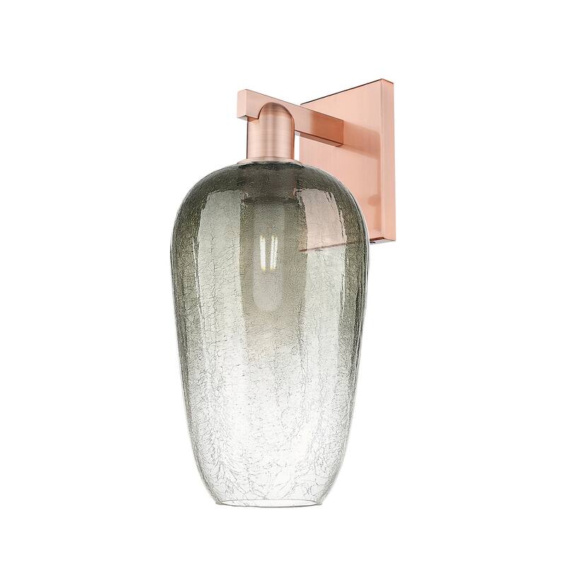 Innovations Lighting 716-1W-11-7 Brookhaven Flute Sconce Brookhaven - Antique Copper / Slate