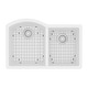 preview thumbnail 14 of 18, Karran Undermount Quartz 32 in. 60/40 Double Bowl Kitchen Sink Kit