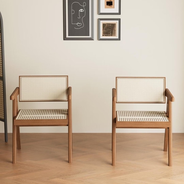 2 Piece Solid Wood Dining Chair Set undefined Versatile
