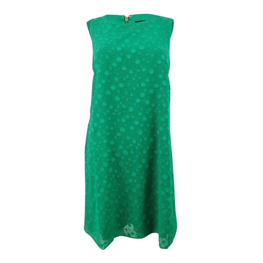 chiffon trapeze dress