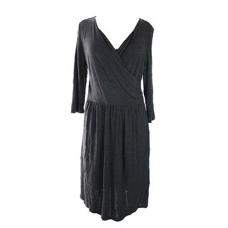 charter club faux wrap dress