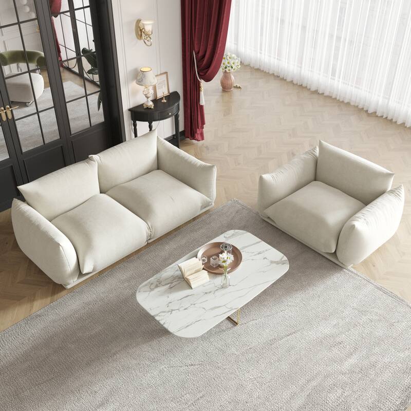 7 Pieces Modular Sectional Sofa Set for Living Room Furniture Sets