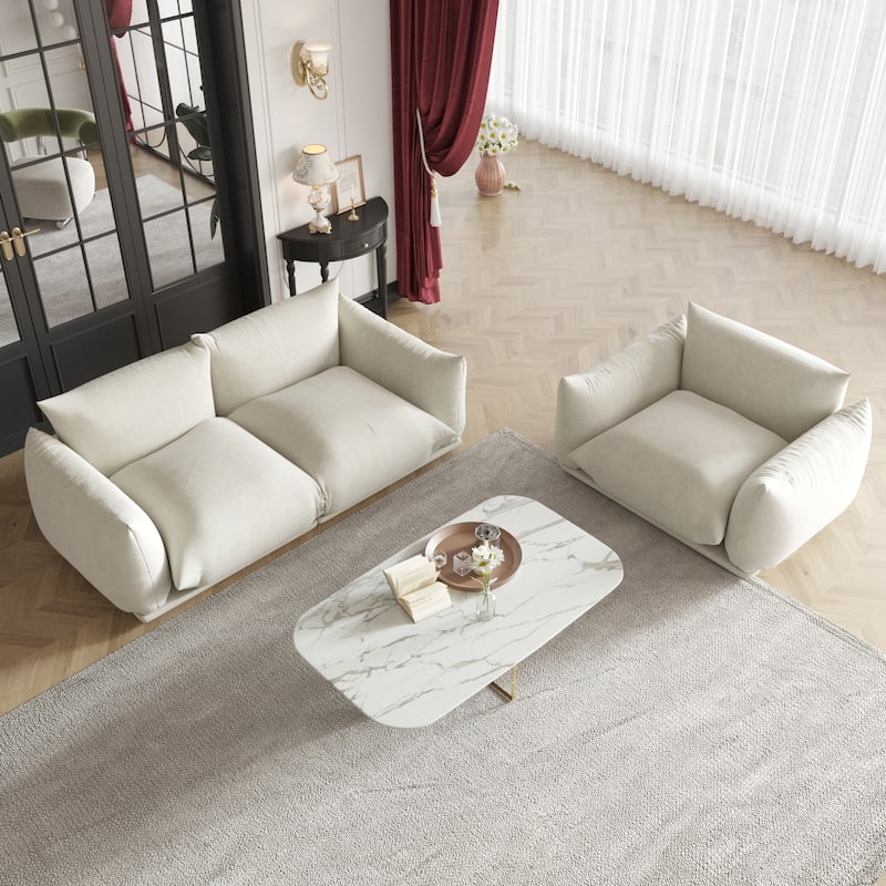 Modular Upholstered Sectional Sofas Chenille Fabric Lounge Counches