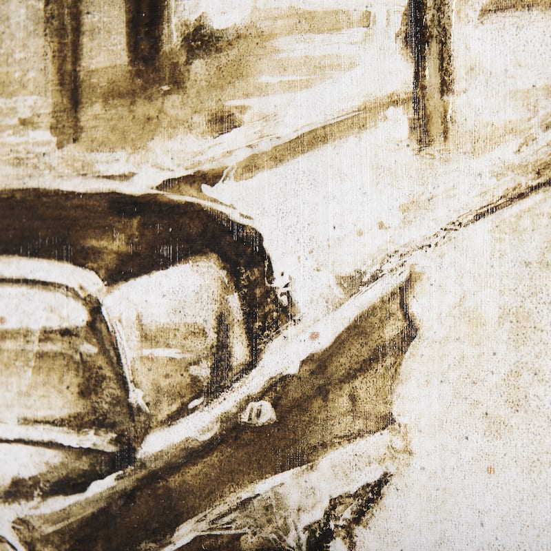 Vintage Car Picture I (50 x 40) Canvas Art Print