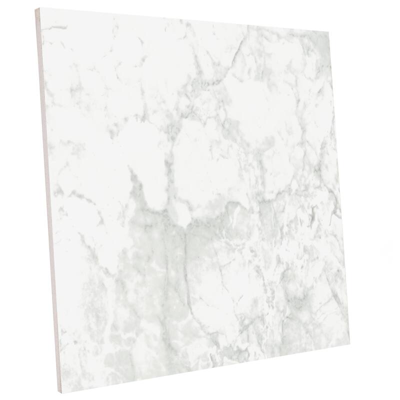 Merola Tile Reve Checker Blanc with Beige 23-1/2" x 23-1/2" Porcelain Floor and Wall Tile