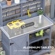 preview thumbnail 13 of 16, Outsunny Wooden Potting Bench, Outdoor Potting Table with Storage Cabinet, Storage Shelves, Aluminum Table Top