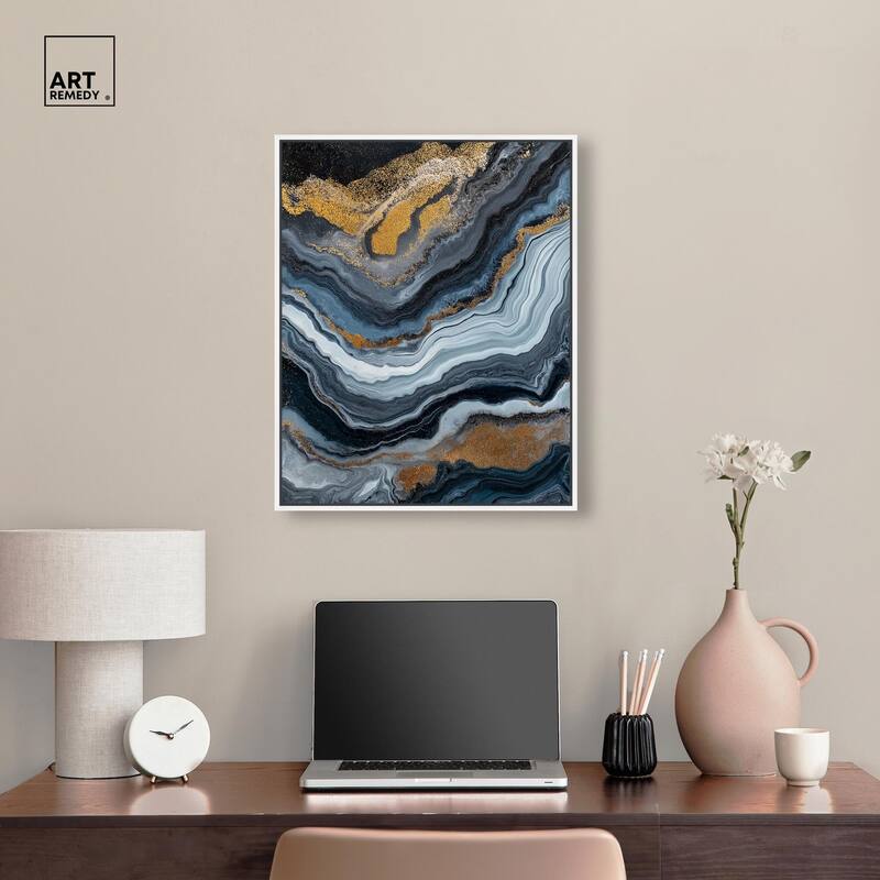 Acrylic Flow II Canvas by Art Remedy