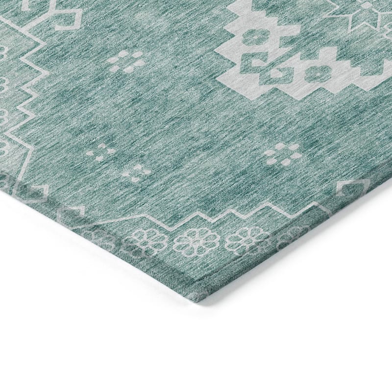 Machine Washable Indoor/ Outdoor Chantille Traditional Boho Rug