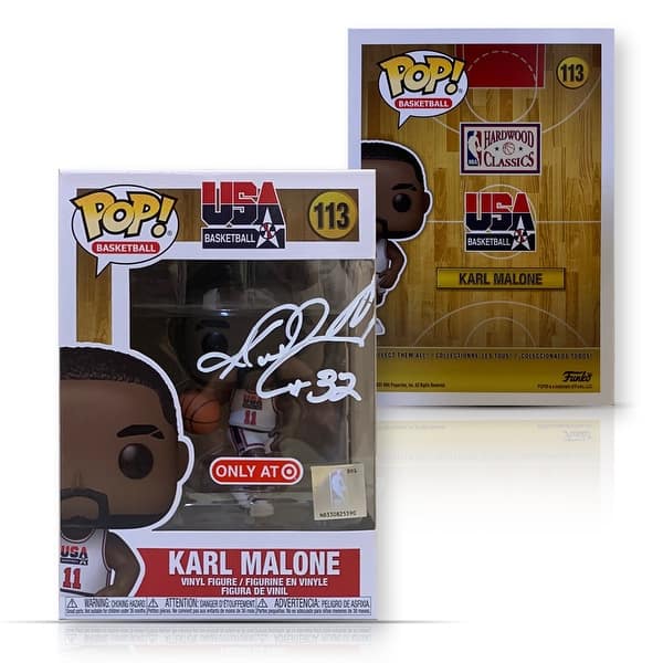 Karl Malone Autographed Team USA Olympics Dream Team Signed