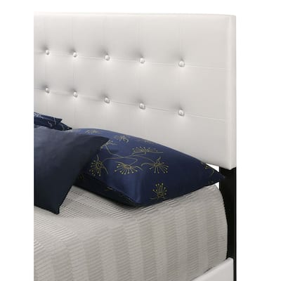 White Full Bed with Contemporary Finish, Spacious Frame and Durable Build for Guest Bedrooms or Cozy Modern Homes