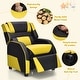 preview thumbnail 39 of 47, Gymax Gaming Recliner Sofa PU Leather Armchair for Kids Youth w/