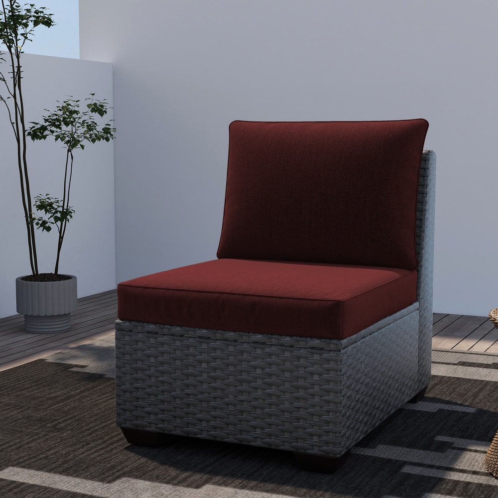 Sunbrella Fabric Outdoor Chair Seat Cushion Set