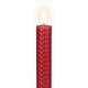preview thumbnail 18 of 16, LED Flickering Flameless Taper Honeycomb Christmas Candles - 9.5" - Set of 2
