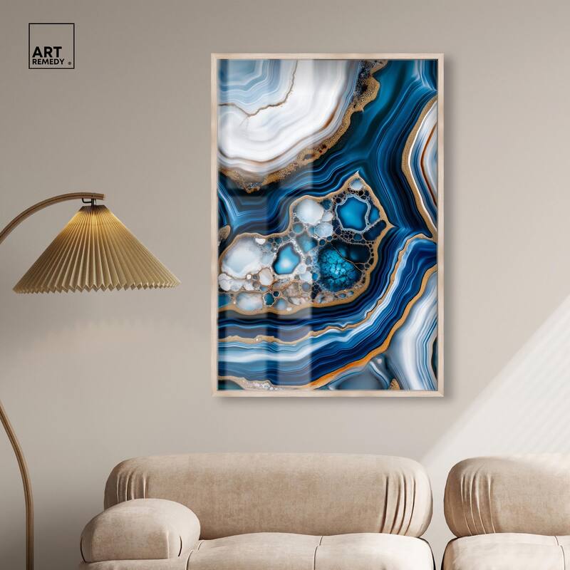 Azure Alveoli II Shadowbox by Art Remedy