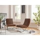 preview thumbnail 5 of 36, Art Leon Retro Armless PU Leather Chair