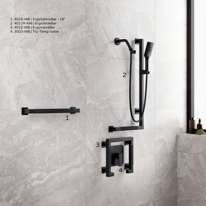 Seville 18-in Safety Bar Slip Resistant ADA Compliant 500 lb Weight Capacity Oil Rubbed Bronze