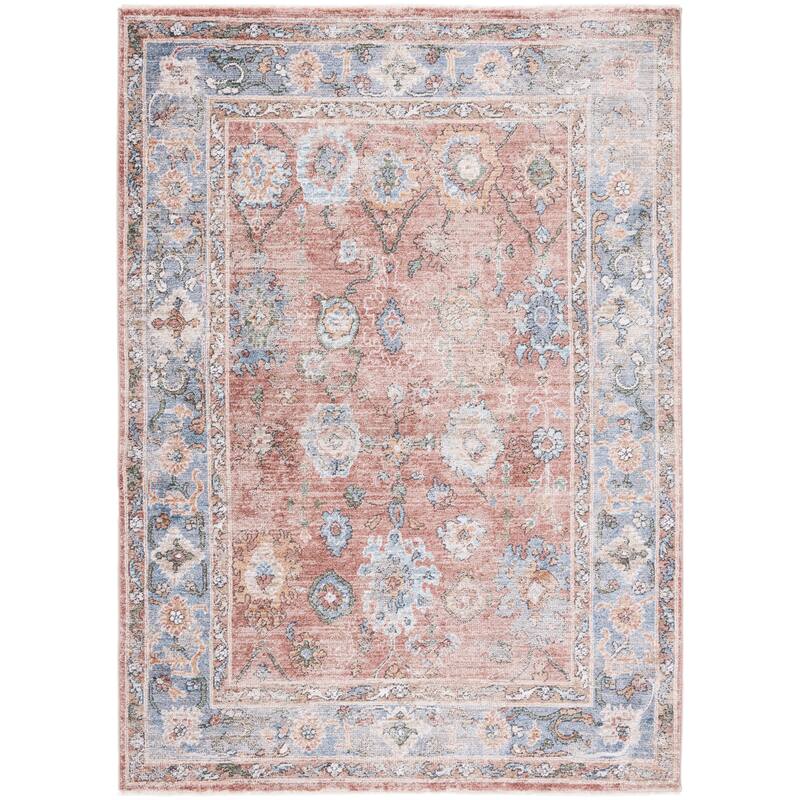 SAFAVIEH Jasmine Lizabeth Vintage Rug - 4'5" x 6'5" - Rust/Blue