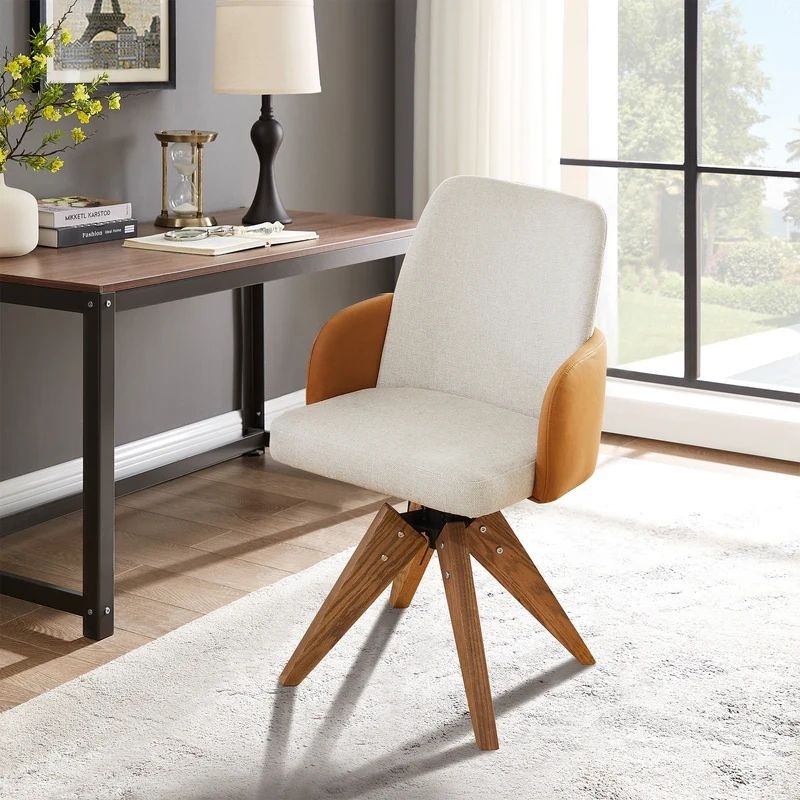 Wood Off White Office Chair Desk Chair White Wood Accent Chair Art