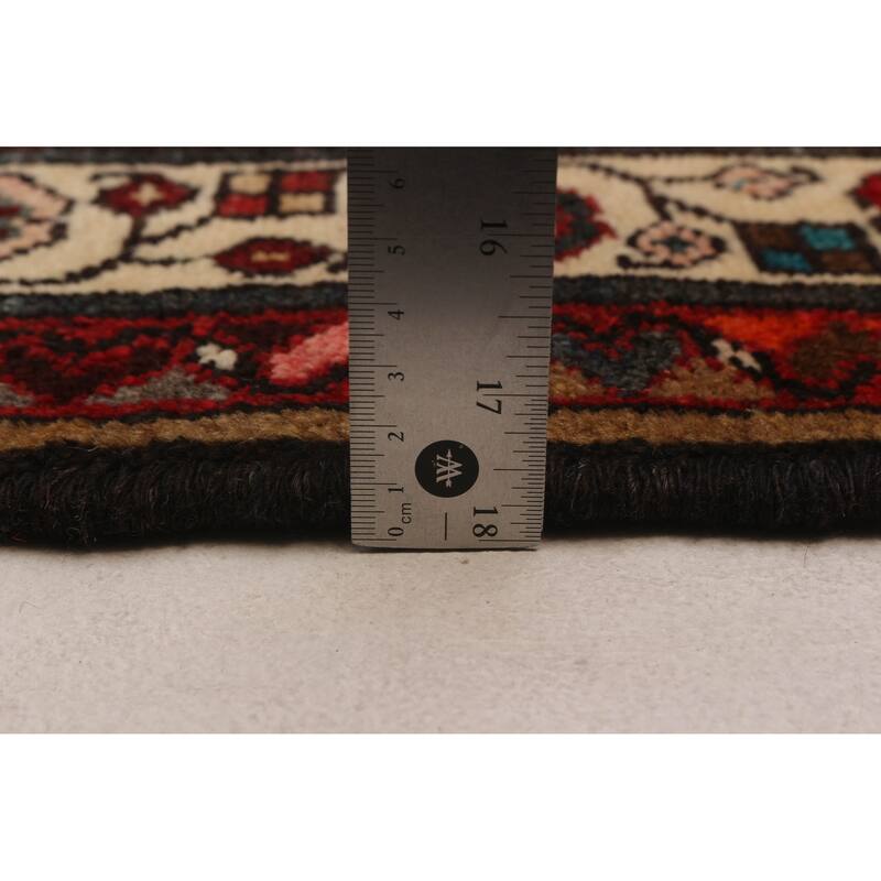 ECARPETGALLERY Hand-knotted Andelz Navy Wool Rug - 3'2 x 13'1