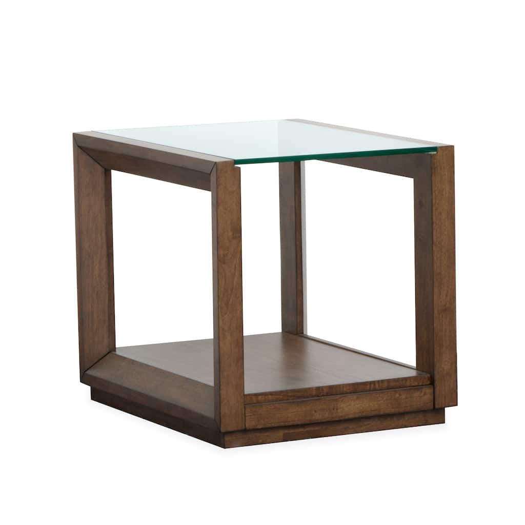 Magnussen Home Sebastian Cinnamon Rectangular End Table - 22''W x 26''D x 23''H