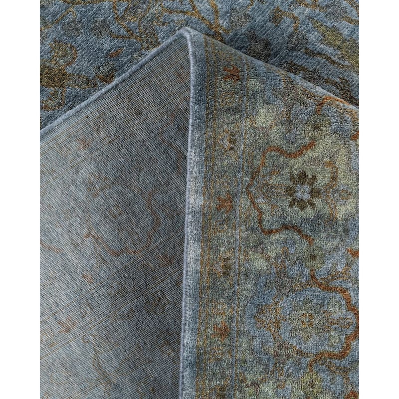 Contemporary Overdyed Wool Hand Knotted Area Rug - 4' 0" x 8' 3"