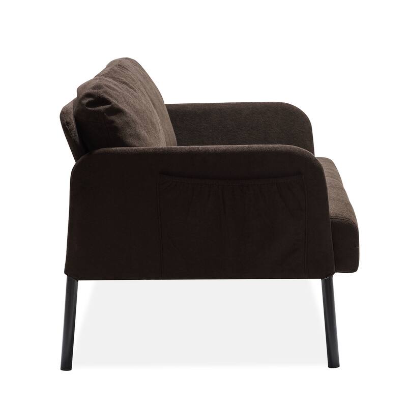 47.62" Fabric 2-Seater Sofa for Small Spaces with Sturdy Legs