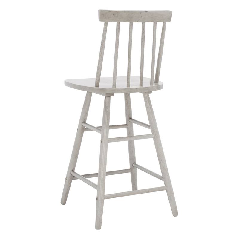 SAFAVIEH Nanie Wood 25-inch Counter Stool - 17 In. W x 17 In. D x 38 In. H - 17Wx17Dx38H