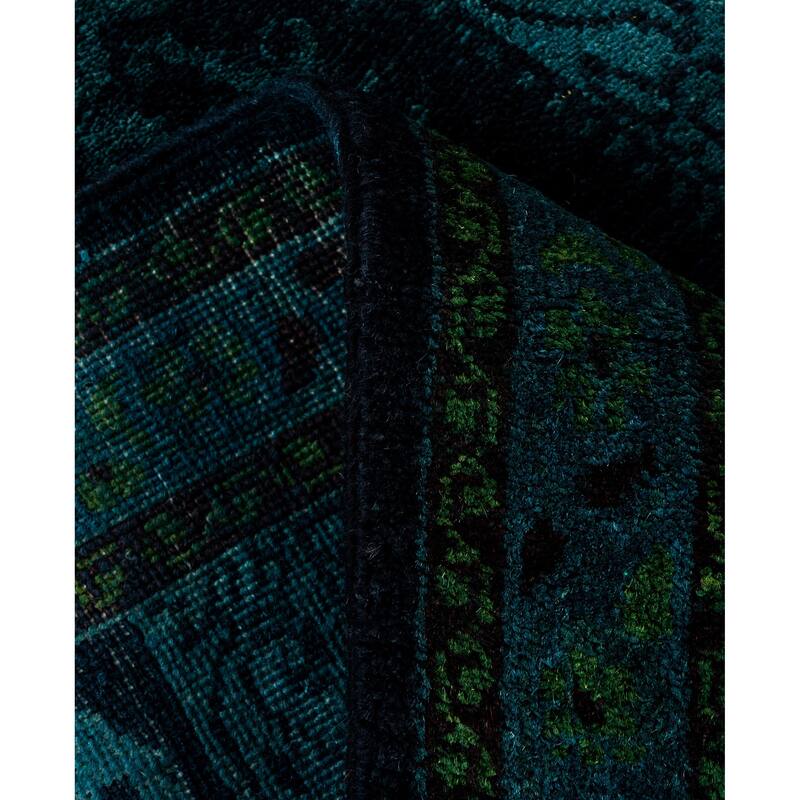 Overdyed One-of-a-Kind Hand-Knotted Area Rug - Black - 3' 3" x 5' 1"