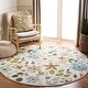 preview thumbnail 1 of 20, Safavieh Handmade Four Seasons Nichelle Floral Rug 6' Round - Ivory/Multi - Round