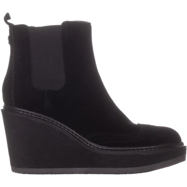 sirina platform wedge booties