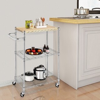 3-Tier Wood Baker's Rack Microwave Cart - Bed Bath & Beyond - 34494562