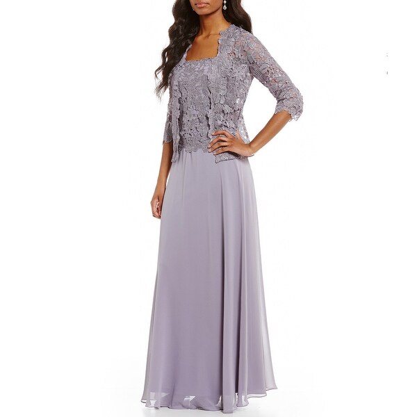 lavender jacket dress
