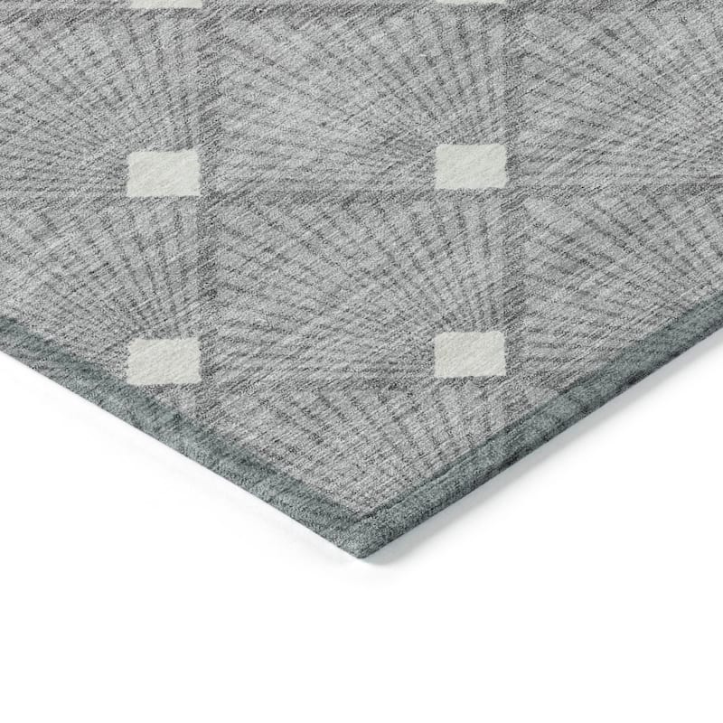 Machine Washable Indoor/ Outdoor Chantille Modern Shells Rug