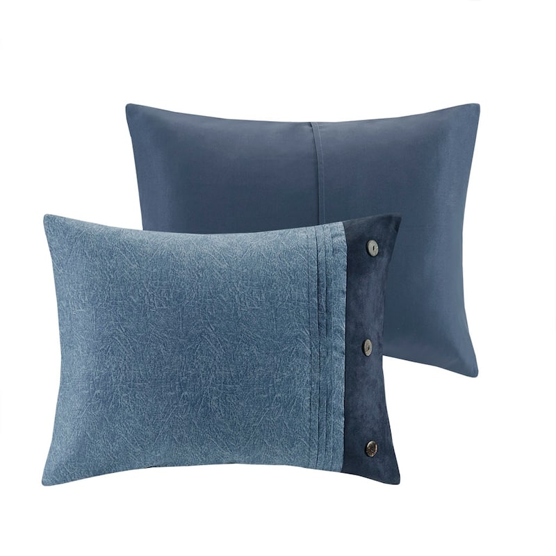 Madison Park Westbrook 7 Piece Faux Suede Comforter Set