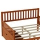 preview thumbnail 63 of 79, Wooden Platform Bed Underbed Storage Bed with Sides Guardrails Spindle Headboard and 2 Drawers 8.98 inch Storage Underneath