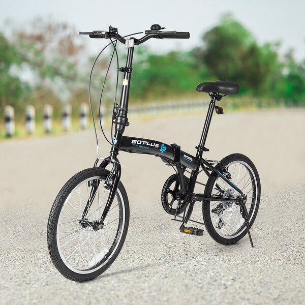 Goplus 20 7 Speed Folding Bicycle Bike for Adult Lightweight Iron Bed Bath Beyond 28749849