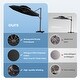 preview thumbnail 30 of 42, Crestlive Products 12ft Round Double Top Cantilever Patio Umbrella with 7-position Adjustment