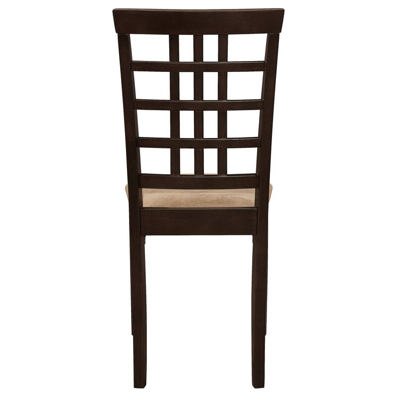 Kelso 3-piece Cappuccino and Tan Drop Leaf Dining Table Set