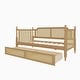 preview thumbnail 9 of 8, Traditional Style Rattan Twin Size Daybed with 2 Drawers ,Antique Walnut