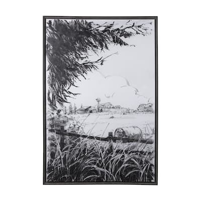 Farm View I (40 x 60) Framed Canvas Art Print