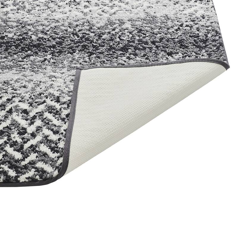 Better Trends 100% Micro Polyester Knitted Bathroom Rugs - Casablanca Collection with Chevron Pattern, Machine Washable Bath Mat